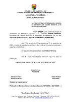 Alteração no horário de Expediente da Câmara Municipal