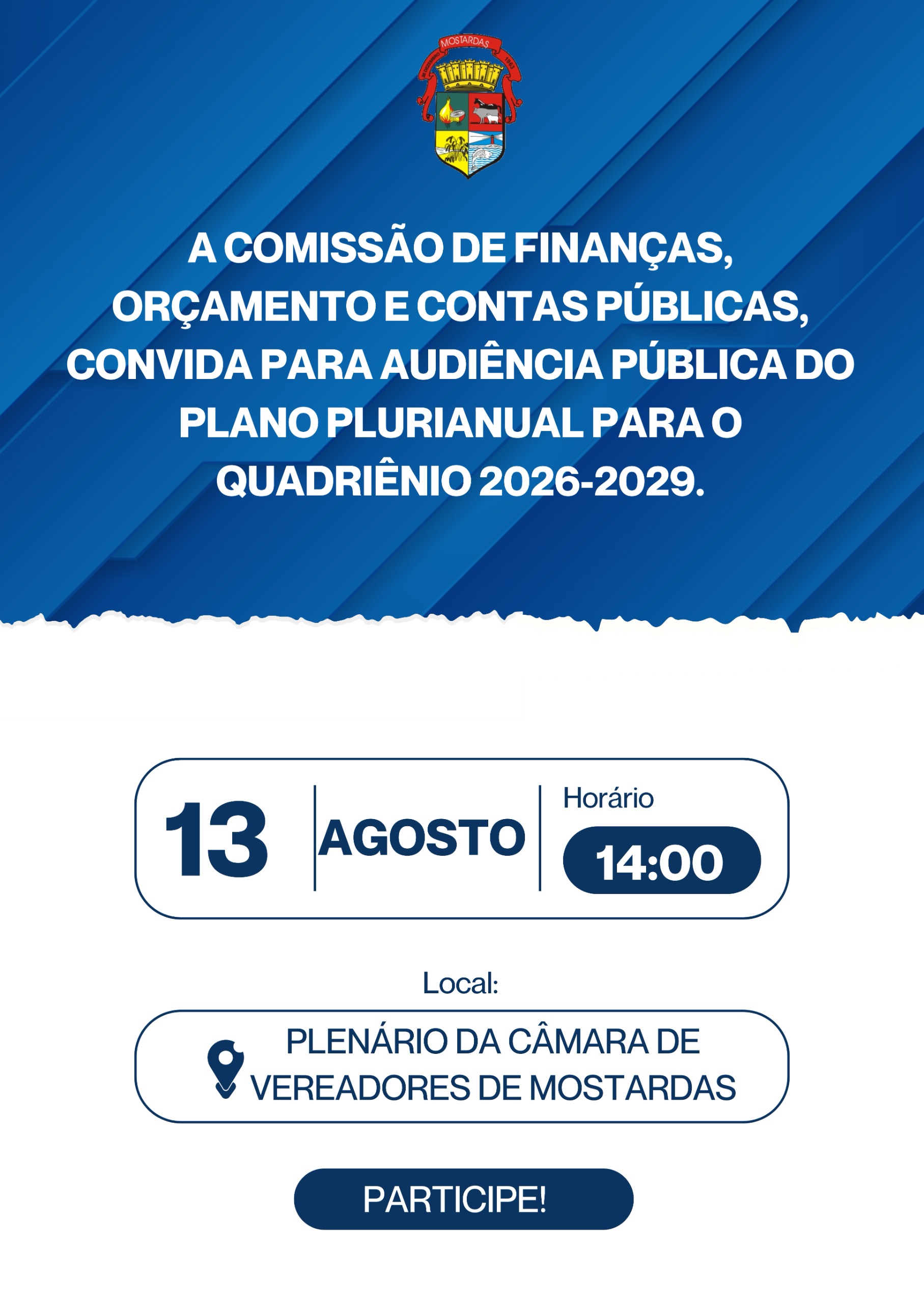 Audiência Pública PPA 2026-2029